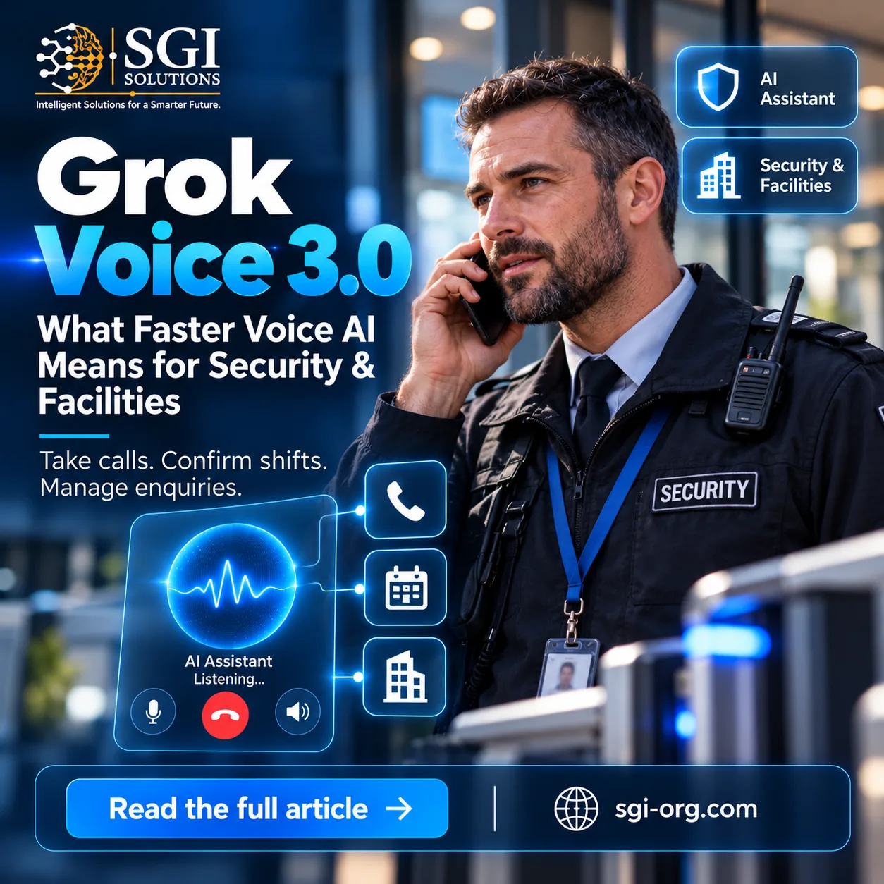 Grok Voice 3.0: what faster voice AI means for security and facilities